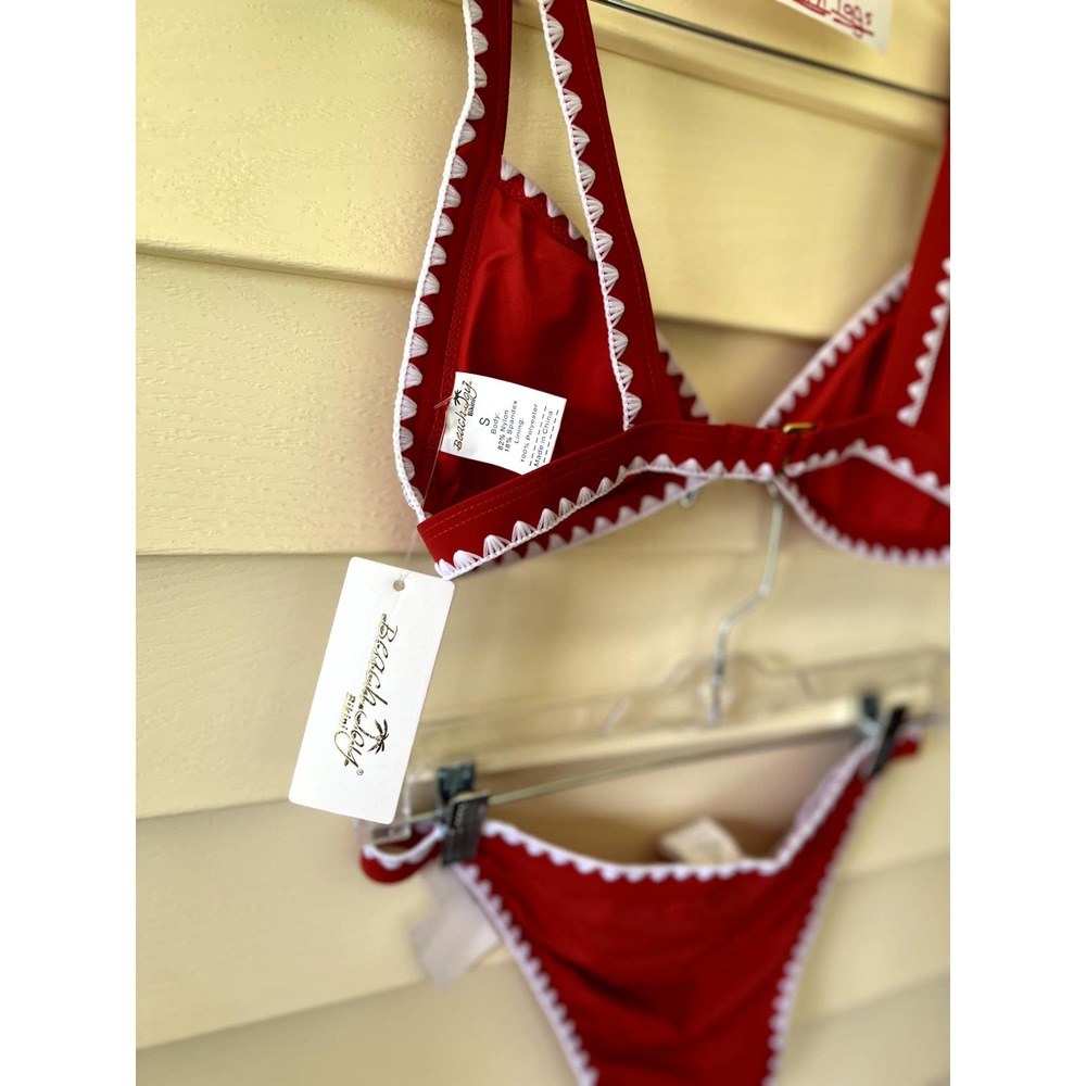 NWT Beach Joy Bikini 2 pc S Red swim-suite